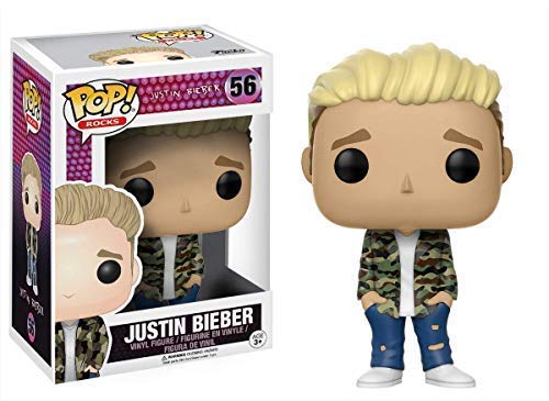 Figura FUNKO Pop! Music: Justin Bieber Funko - Brinquedos - vinil, canadense, justin bieber, 9 cm