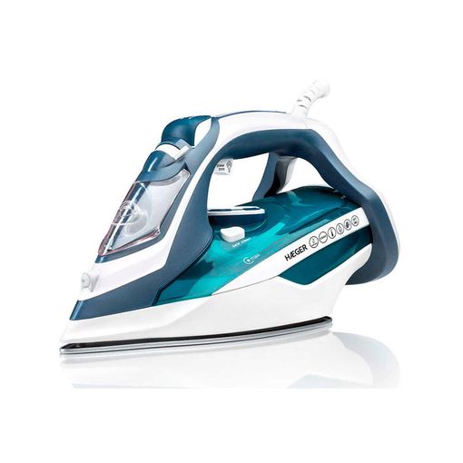 Ferro a Vapor HAEGER UltraSteam 4000 (Jato vapor: 130 g/min - Base: Cerâmica) HAEGER - Ferros de engomar - 130 g/min, cerâmica, 2800 W, anti-calcar, vapor vertical