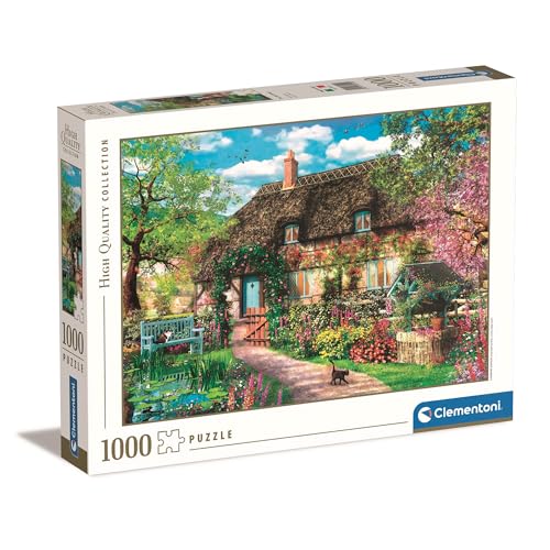 Puzzle CLEMENTONI The Old Cottage (Idade Mínima: 10 Anos - 1000 Peças) CLEMENTONI - Quebra-cabeças de encaixar - cottage, 1000 peças, 10 anos