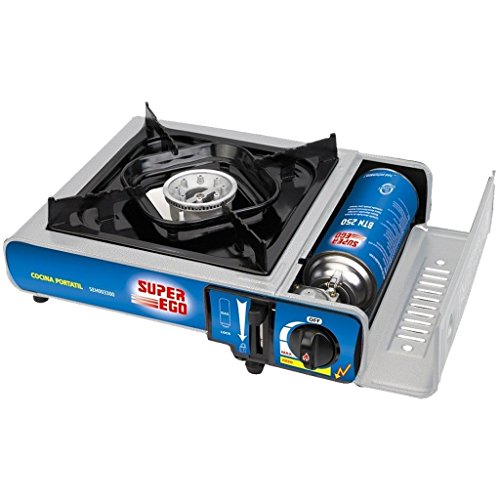 Fogão de Combustível Líquido SUPER-EGO SEH003300 | Azul, Cinzento Super Ego Tools - Eletrodomésticos de cozinha - gás líquido, azul, cinzento, indicador luminoso