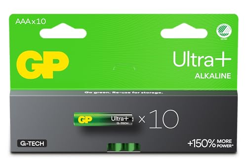 Pilhas Não Recarregáveis GP BATTERIES Gp Ultra GP - Baterias - 1.5v, 10 pilhas, AAA, litio