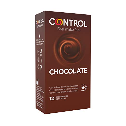 Preservativos CONTROL Chocolate (12 un) CONTROL - Cuidados pessoais - confortáveis, fáceis de usar, material natural, tamanho médio