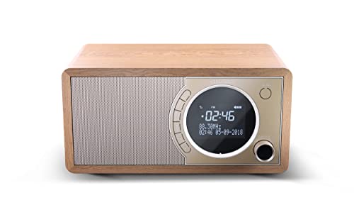 Sharp Dr-450B Digital Radiosportwetteranzeige Brown Sharp - Radios - digital, dab+, 3W, castanho, aa