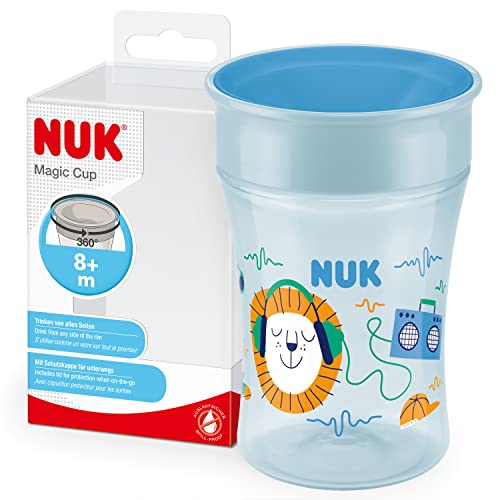 Garrafa NUK Magic Cup Lion Azul (8 meses) NUK - Copos de transição - garrafa, nuk, Magic Cup, Lion Azul, 8 meses