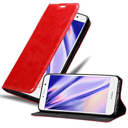 Capa para Huawei Enjoy 7 Plus CADORABO Vermelho CADORABO - Capas para telemóveis - capa, proteção, vermelho, couro, huawei