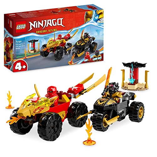 LEGO Ninjago - Batalha de Carros e Motos Kai e RAS (Idade mínima: 4) LEGO - Blocos de encaixe - lego, ninjago, carros, motos, Kai, rãs
