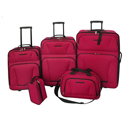 Conjunto de Mala de Viagem VDXHARVEY (Vermelho - 55 x 35 x 20 cm) vidaXL - Bolsas, carteiras e estojos - conjunto, mala, viagem, VDXHARVEY, vermelho, 55x35x20cm