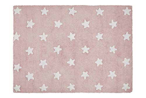 Tapete UNAMOURDETAPIS Stars White (Azul - 120x160 cm) Lorena Canals - Tapetes - lã virgem, elegância, 120x160 cm, lavável