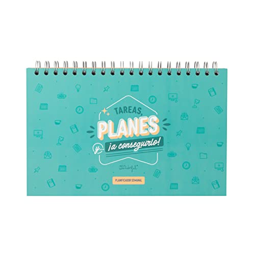 Organizador Semanal MR. WONDERFUL Multi (Branco) Mr. Wonderful - Calendários, organizadores e planejadores - organizador, semanal, mr. wonderful, multi, branco
