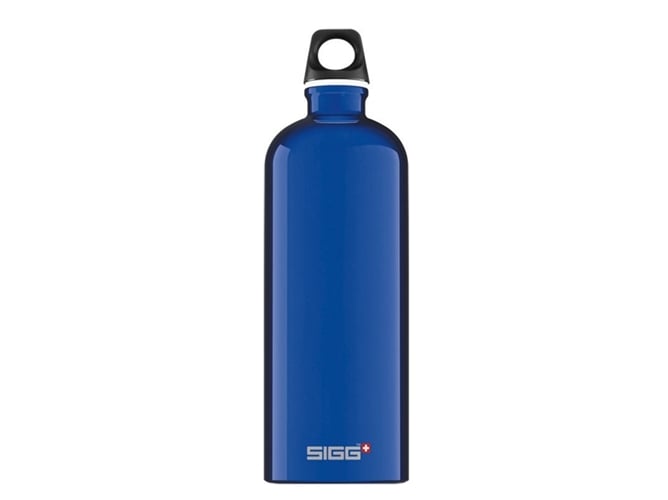 Garrafa SIGG Traveller Azul Escuro (1 L) Sigg - Garrafas de água - aço inoxidável, polipropileno, hermético, 1 l