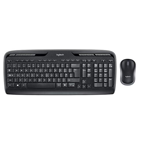 Teclado Wireless Logitech MK330 Preto (Acessório Informática e Tel.) Logitech - Conjuntos de acessórios de computador - wireless, logitech, mk330