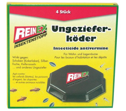 Conjunto de 4 Cabeças para Insectos REINEX Axisis GmbH - Produtos para animais de estimação - baratas, aranhas, cozinhas, meio ambiente