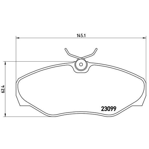 Kit de pastilhas para travão Brembo P56061 | Vermelho (Ferramentas) BREMBO - Sistema de freios de veículos motorizados - pastilhas, travão, brembo, vermelho