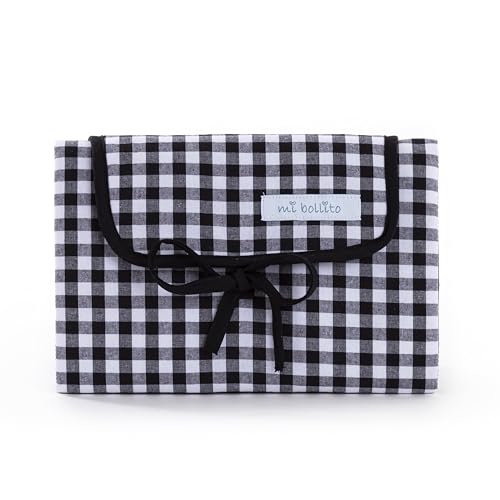 Muda-Fraldas Portátil MI BOLLITO Preto (49 x 34 cm) MI DULCE BOLLUTO, S.L. - Tapetes e bandejas de muda-fraldas - portátil, dobrável, impermeável, leve