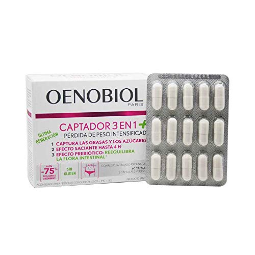 Suplemento Alimentar VITAVEA Oenobiol Captador 3 En 1 Plus (60 comprimidos) Oenobiol - Vitaminas e suplementos - suplemento alimentar, controla apetite, reduz glicemia
