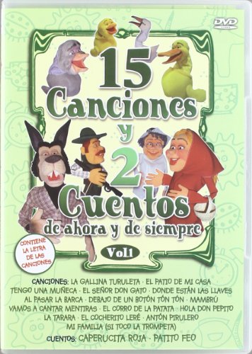 DVD 15 Canciones Y 2 Cuentos De Ahora Y De Siempre - Volumen 1 (Edição em Espanhol) Palma Records & Video - Dvds e vídeos - 15 canções, 2 contos, marionetas, coleção
