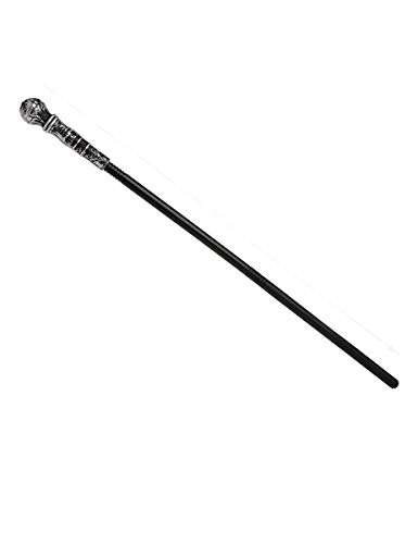 Cane Atosa com Bola de Prata (80cm) | Preto ATOSA - Brinquedos - plástico, 80cm, prata