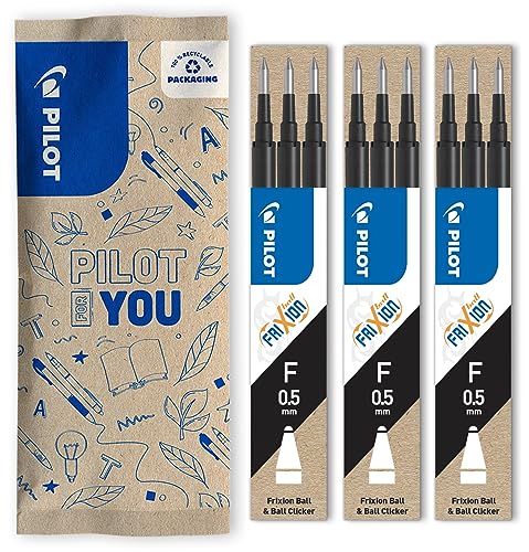 Recargas para Canetas PILOT Frixion Recarregável (Preto) Pilot - Tinta e recargas de caneta - recargas, canetas, pilot, frixion, preto