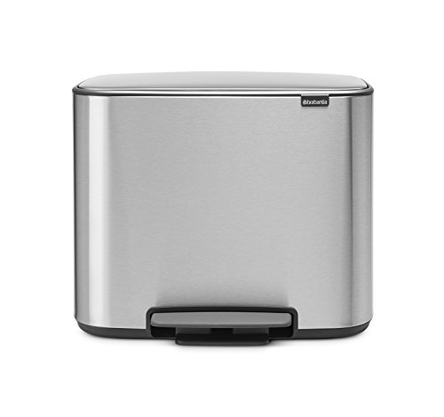 Caixote do Lixo BRABANTIA Bo 121128 (Inox) Brabantia - Lixeiras e cestos de lixo - inox, anti-deslizante, pedal, fecho suave