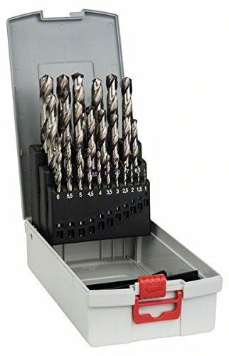 Conjunto de Brocas BOSCH 2 608 586 017 (25 peças) Bosch - Acessórios para brocas e parafusadeiras - 25 peças, metal, madeira, plásticos, centrado helicoidal