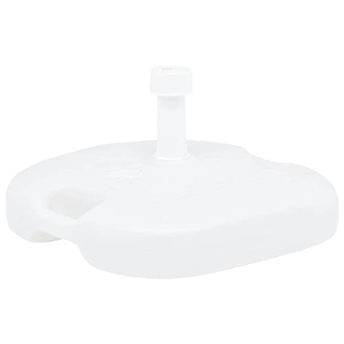 Base para Chapéu de Sol VIDAXL 16L (Branco - 25x25cm) IPAE PRO GARDEN - Móveis de exterior - 16 litros, 25x25cm, plástico resistente