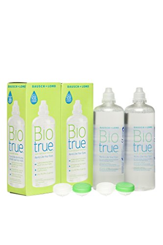 Solução Única 2X300Ml+60Ml Biotrue Bausch & Lomb BIOTRUE - Solução para lentes de contato - limpeza dupla, hidratação, anti-rugas, pálpebras vermelhas