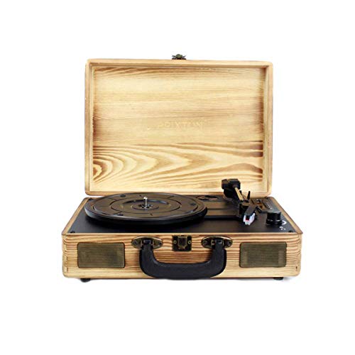 Gira-Discos PRIXTON VC400 Madeira (Manual - Velocidade: 33 1/3 - 45 - 78) PRIXTON - Gira-discos e leitores de vinil - 33 1/3, 45, 78 rpm, bluetooth, digitalização