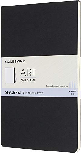 Bloco de Notas MOLESKINE Sketchbook (Preto - A4) Moleskine - Papel de arte e artesanato - esboços, a4, capa maleável, páginas lisas