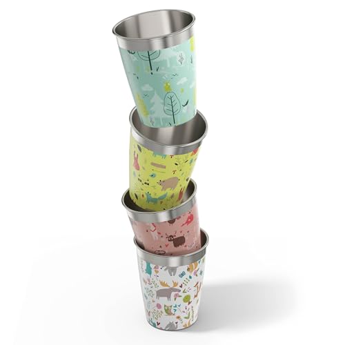 Conjunto de Garrafas SIGG Kids (4 peças) SIGG Switzerland Bottles AG - Copos - 4 peças, 350 ml, inox, portátil