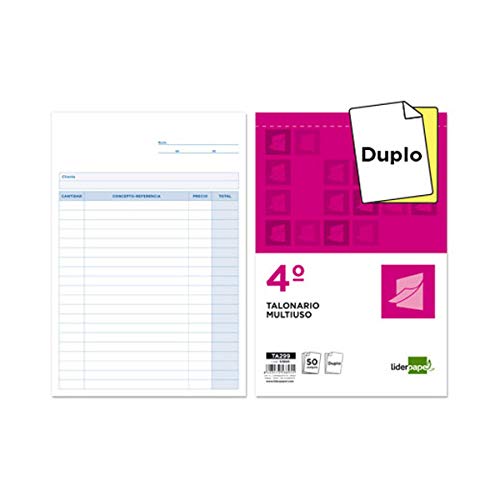 Talonário Multiuso 3 em 1 LEDERPAPEL T299 Liderpapel - Cadernos e bloco de notas - multiuso, led, fácil de usar