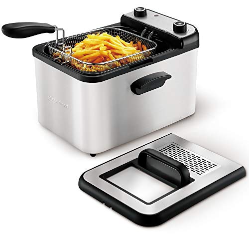 Fritadeira Elétrica Grunkel Maxifrypro | Inox Cointer - Fritadeiras - 4,2l, sobreaqueamento, 190ºC, 3000W, inox