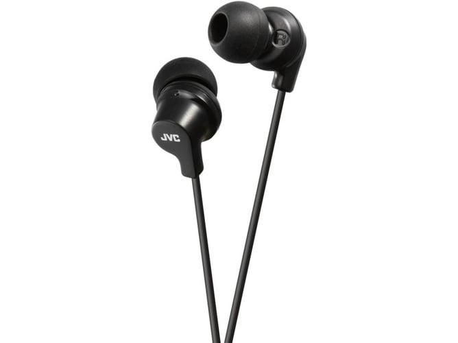 Auriculares com Fio JVC HA-FX10 (In Ear - Microfone - Preto) JVC - Fones de ouvido e headsets - intra-aural, 8-23000 Hz, neodímano, microfone