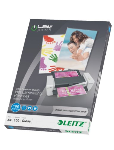 Bolsas de Plastificação LEITZ iLAM UDT (Transparente - A4) Leitz - Filme de laminação, pochetes e folhas - transparente, a4, resistente, laminadas