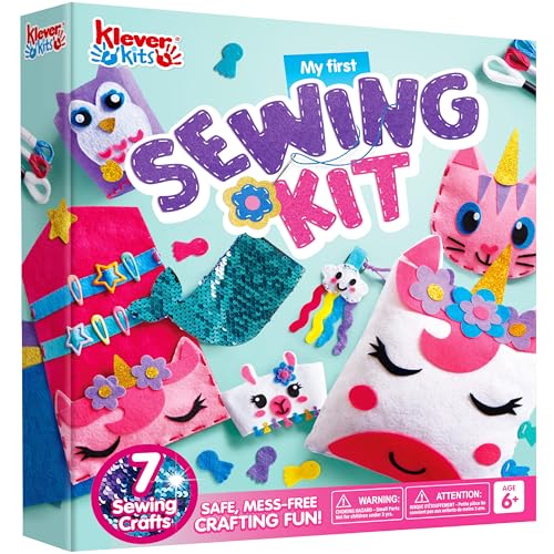 Kit de Costura KLEVER KITS 7 Projetos (Idade Mínima: 6 anos) Joyin US Corp - Meios de pintura - kit, costura, klever kits, 7 projetos, idade mínima, 6 anos