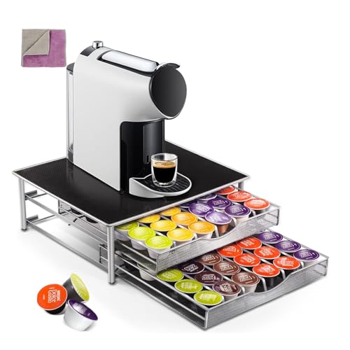 Caixa para 72 Dolce Gusto Capsules com Dupla Capa MASTERTOP MASTERTOP - Organizadores de balcão de cozinha e estação de bebidas - 72 capsules, dupla capa, mastertop