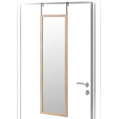 Espelho para Porta LOLAHOME Madeira (Branco - 35x125cm) LOLA HOME - Espelhos - madeira, branco, 35x125cm