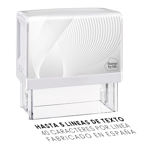 Carimbo Autonomo Stamp By Me Preto (58 x 22 mm) Stamp by Me - Ferramentas de medição e marcação de artesanato - autónomo, 58 x 22 mm, preto, adultos