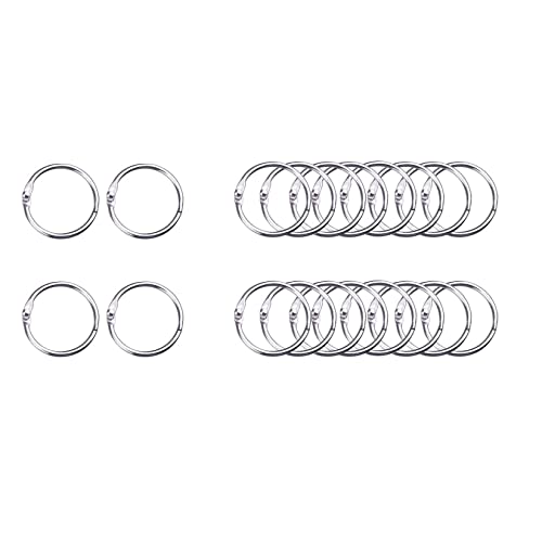 Argolas para Encadernação DURONIC 20pcs saizone - Argolas de fichário - aço inoxidável, 20mm, argolas metálicas