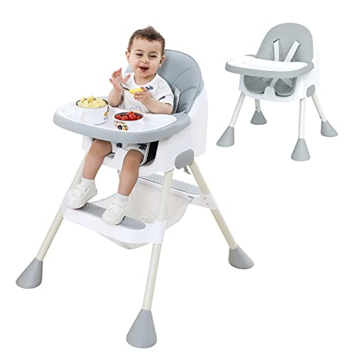 Cadeira de Refeição UBRABVOO Ha-019 Cinzento UBRAVOO - Móveis para bebês e crianças pequenas - cadeira, refeição, cinzento