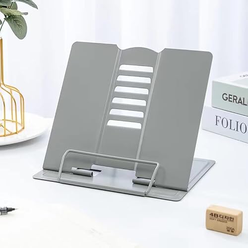 Suporte de Leitura PIQIUQIU 001-006 (Metal) PIQIUQIU - Suportes e descansos para livros - metal, preto, cinzento, 1 kg