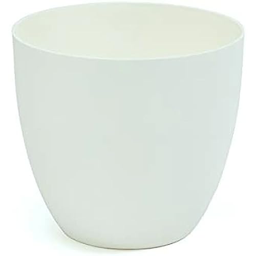 Vaso de Plantas PLASTIKEN 8426 (Branco - 26 x 26 x h 20,5 cm) Plastiken - Móveis de exterior - branco, 26x26x20,5 cm, moderno, elegante