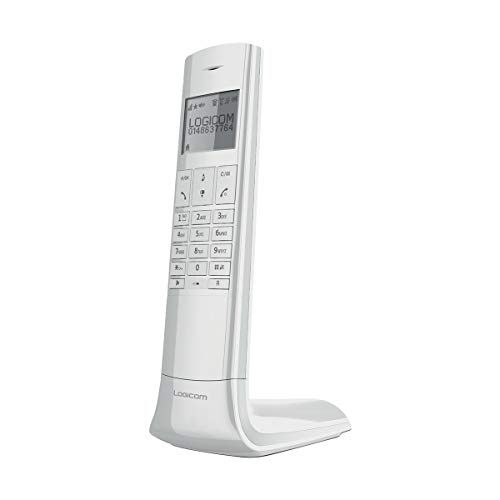 Telefone sem fio LOGICOM Luxia 150 Branco LOGICOM - Telefonia - telefone sem fio, agenda 50 números, bateria recarregável, 300 metros alcance