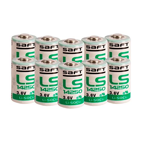 Pilha Recarregável SAFT LS14250 (3.6 V - 1000 mAh) Saft - Baterias de uso geral - níquel-cálcio, 1/2aa, 3.6 V, 1000 mAh