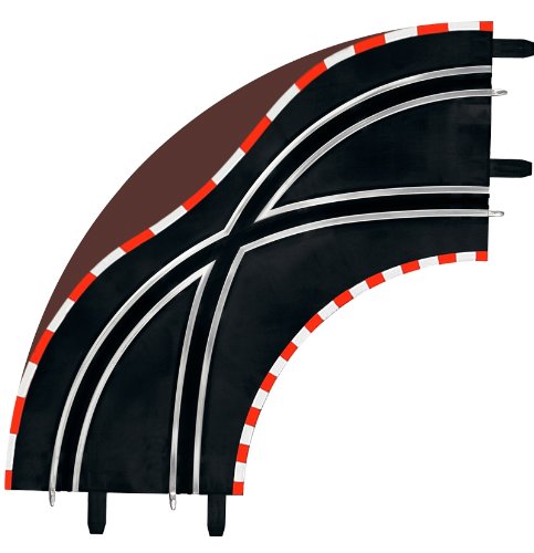 Pista de corridas CARRERA DIGITAL 143: Curva de serra de 90º Carrera - Acessórios de carro de corrida de brinquedo e pista - curva, serra, multicor, carrera digital 143