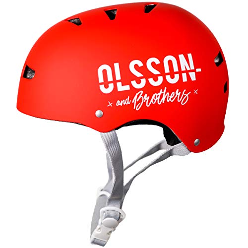 Capacete de Ciclismo para Crianças OLSSON Vermelho (S-M) Olsson - Proteção para cabeça de rúgbi - ciclismo, crianças, vermelho, s/m