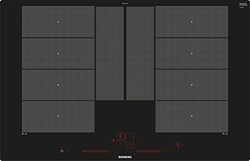 Placa de Indução Siemens EX801LYC1E | Elétrica | Preto Siemens - Cooktops - indução, 2 zonas, 7,4 kW, temporizador
