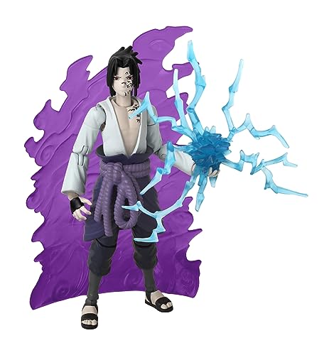 Figura BANDAI Anime Hero Beyond Sasuke Uchiha Bandai - Bonecos de ação e brinquedo - pvc, 17 cm, articulada, shippuden naruto