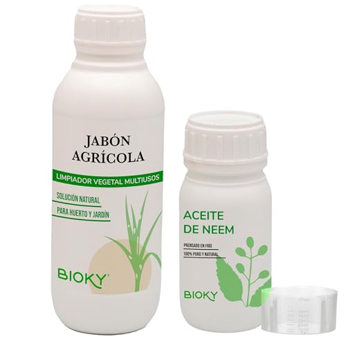 Kit de Limpeza Agrícola com Sabão Potássico e Óleo de Neem Bioky - Pesticidas - kit, limpeza agrícola, sabao potassico, óleo de neem