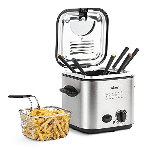 Fritadeira sem Óleo Wëasy TB600 | Aço inoxidável Wëasy - Fritadeiras - 12 L, regulável até 190ºC, antiaderente, fritadeira sem óleo