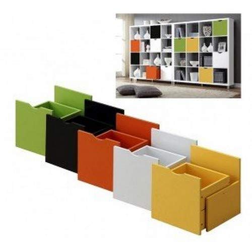 Armário de Casa de Banho KUBOX Kitcloset Preto (74 x 36 x 55 cm) Kit Closet - Comodas - 2 portas, 1 gaveta, madeira mdf, preto mate